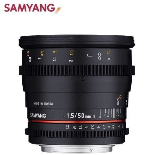Samyang 50mm T1.5 AS UMC VDSLR Lens (Canon EF)