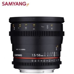 Samyang 50mm T1.5 AS UMC VDSLR Lens (Canon EF)