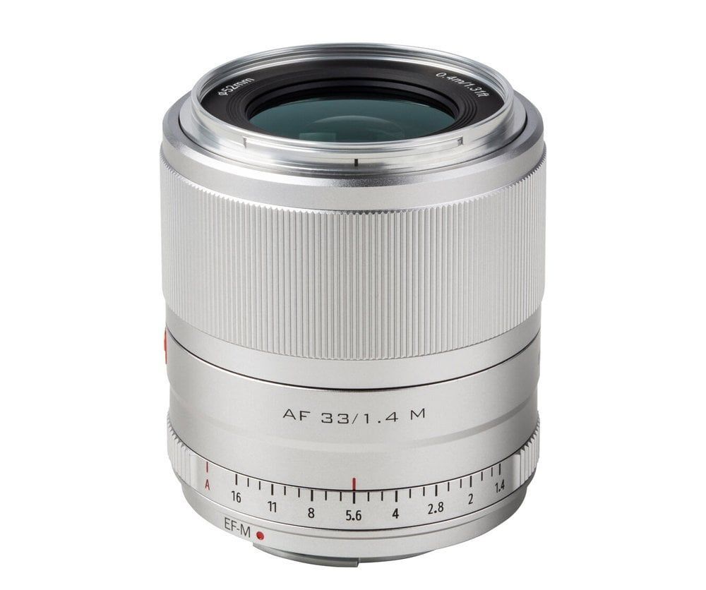 Viltrox AF 33mm f/1.4 M STM Lens for Canon EF-M (Silver)