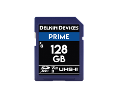 Delkin  Devices 128GB Prime SDXC UHS-II (U3/V60) Memory Card (DDSDB1900128)