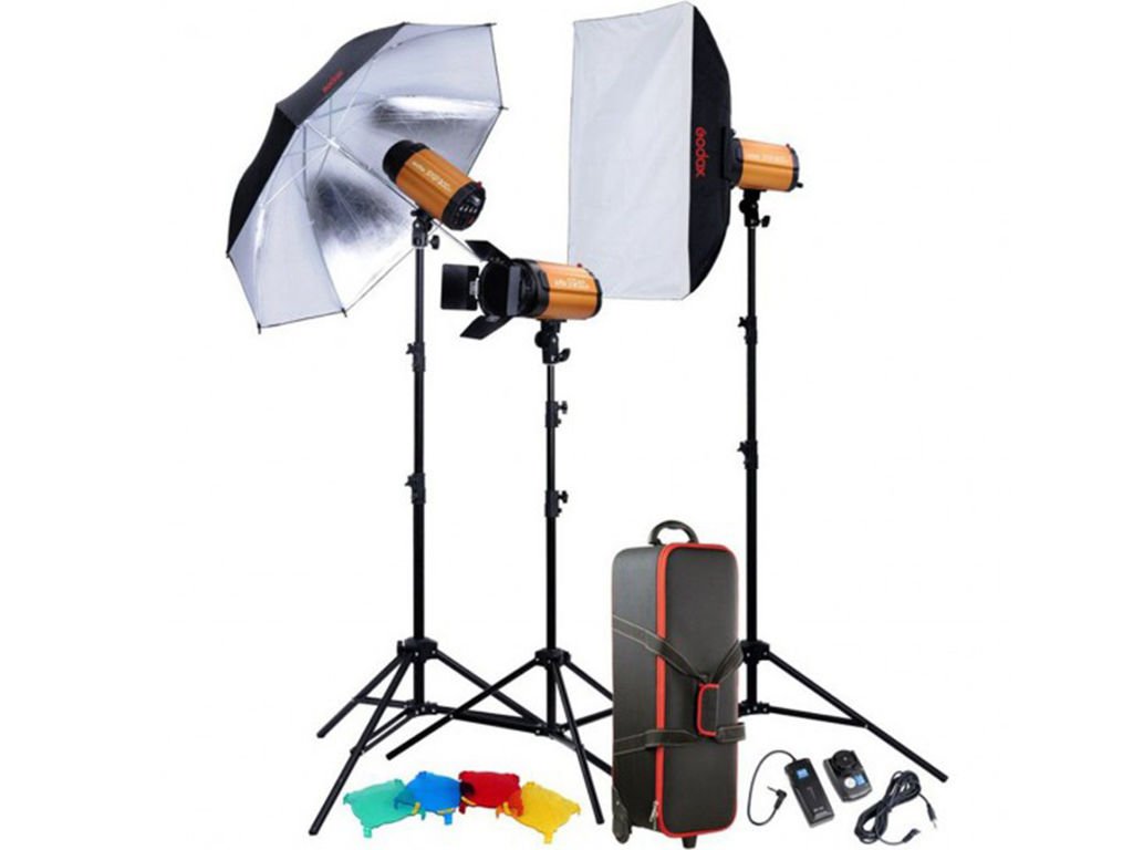 Godox 250SDI 250 Watt 3'lü Paraflaş Kit