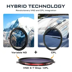 V2 SERIES MAGNETIC HYBRID VND/CPL 3-7 STOPS FILTER 82MM