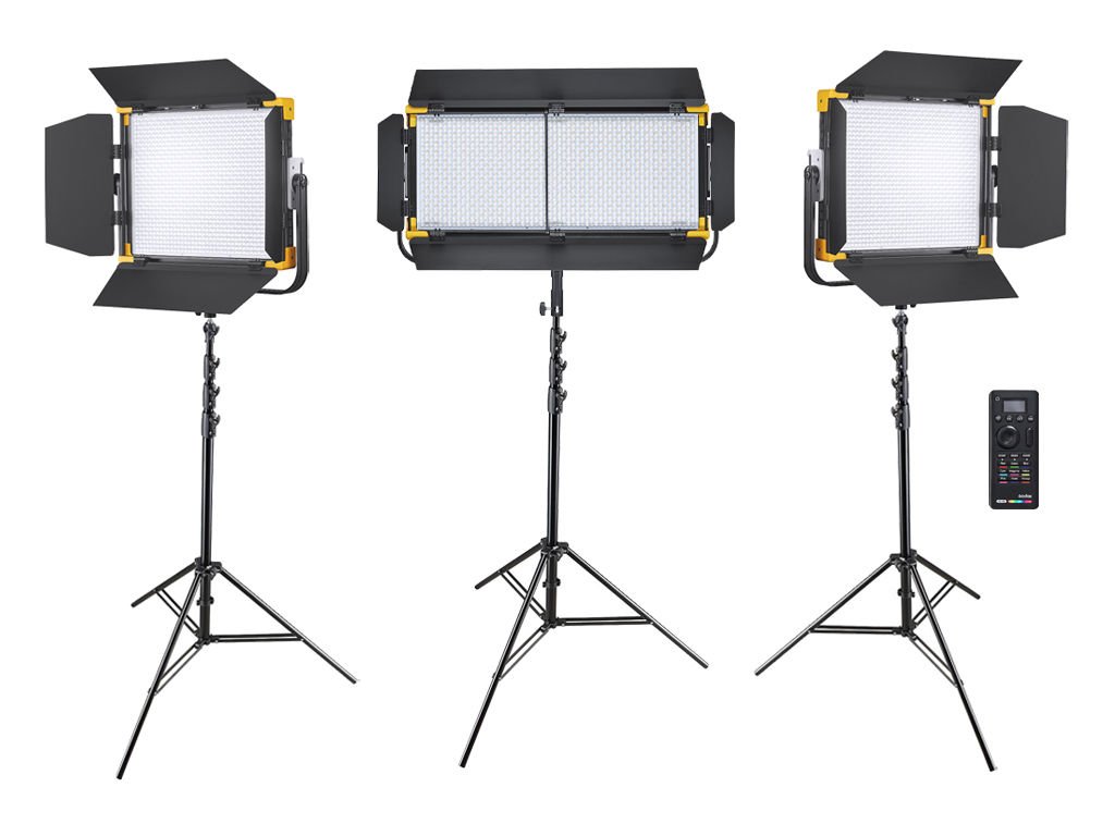 Godox LD150R/LD75R 3'lü RGB LED Panel Işık Kiti