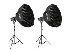 Godox VL300 2'li LED Video Işığı Kiti