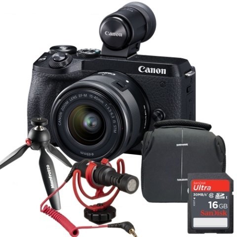 Canon M6 Mark II + 15-45mm Vlogger Kit