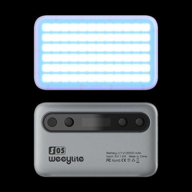 Viltrox Weeylite S05-G Compact RGB Led Dolgu Işığı (Gray)