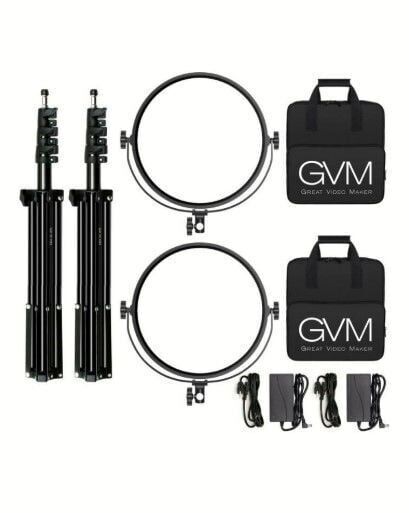 GVM Y60D256 Bi-Color LED Video Işığı İkili Ayaklı Kit