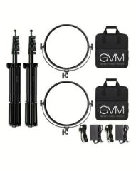 GVM Y60D256 Bi-Color LED Video Işığı İkili Ayaklı Kit