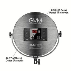 GVM Y60D256 Bi-Color LED Video Işığı İkili Ayaklı Kit