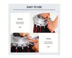 GVM 60cm Kolay Kurulum Gridli Parabolik Softbox