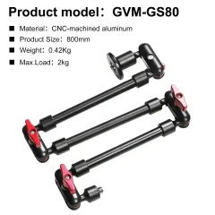 GVM 80cm Heavy-Duty Çift Eklem Magic Arm