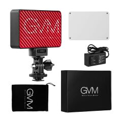 GVM 7S RGB Kamera Üstü Dahili Akülü Mobil Led Işık (12x8cm)