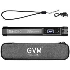 GVM BX8C RGB 30cm 8W Dahili Akülü LED Tüp Işık