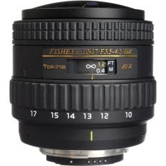 Tokina 10-17mm F3.5-4.5 AT-X Fisheye DX Lens (Canon)