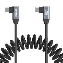 SmallRig 4793 USB-C (Açılı) - USB-C (Açılı) Sarmal Veri Kablosu