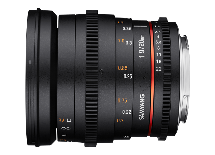 Samyang 20mm T1.9 ED AS UMC Cine Lens (Canon EF)