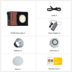 Colbor W100R 100W Taşınabilir LED Video Işığı