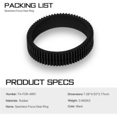 Tilta Seamless Focus Gear Ring for 49,5mm to 51,5mm