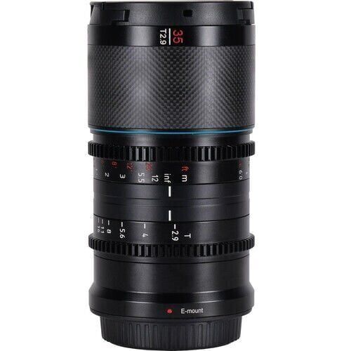 Sirui Saturn 35mm T2.9 1.6x Full-Frame Karbon Fiber Anamorfik Lens (E Mount, Mavi Flare)