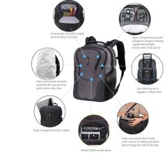 Benro Reebok 200N Fotoğraf Makine Çantası - Kırmızı