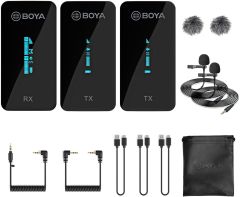 Boya BY-XM6-S2 Kablosuz İkili Yaka Mikrofonu