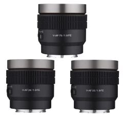 Samyang V-AF 24/35/75mm T1.9 Lens Kiti (Lens Station Hediye)