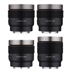 Samyang V-AF 24/35/75/100mm Lens Kiti (Lens Station Hediye)