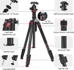 SmallRig 3474C CT-20 Alüminyum Alaşımlı Tripod