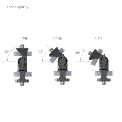 SmallRig 4886 Döner ve Eğim Ayarlanabilir Monitör Desteği 1/4''-20 Vida