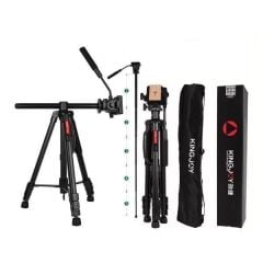 Kingjoy VT-890H6 Video Tripod Yatay Olan Orta Boru Özelliği