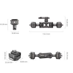 SmallRig 4488 HawkLock H21 Hızlı Çıkarma Sihirli Kol ve Bilyalı Başlık