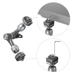 SmallRig 4490 HawkLock H21 Hızlı Çıkarma Rozet Sihirli Kol (7'')