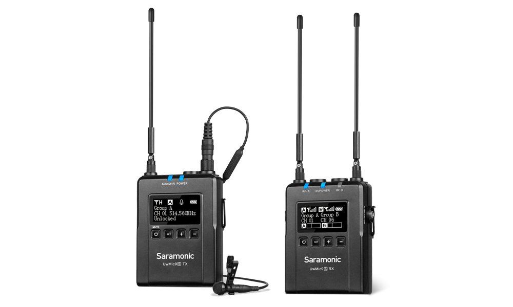 Saramonic UwMic9S Kit 1 (RX+TX) Kablosuz Yaka Mikrofonu