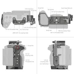 SmallRig 4770 Sony FX3 / FX3A / FX30  için  HawkLock Hızlı Çıkarma Kafes Kiti