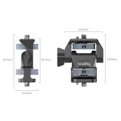 SmallRig 4886 Döner ve Eğim Ayarlanabilir Monitör Desteği 1/4''-20 Vida