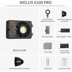 Zhiyun Molus X100 Pro 100W Taşınabilir Işık