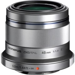 Olympus 45mm f/1.8 MSC Lens - Silver
