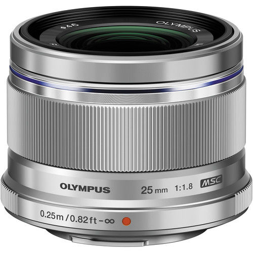 Olympus M.Zuiko Digital 25mm f/1.8 Lens Silver