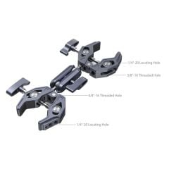 SmallRig 4103B Çift Şekilli Kelepçeli Süper Kelepçe
