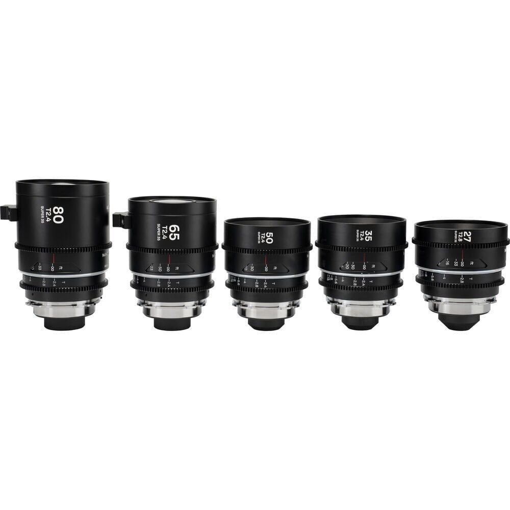 Laowa S35 Prime 3- Lens Bundle Nanomorph(27mm,35mm,50mm ,65mm ,80mm) - Arri Pl/Ef  Silver