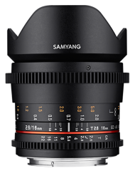Samyang 16mm T2.6 ED AS UMC Cine Lens (Sony E)