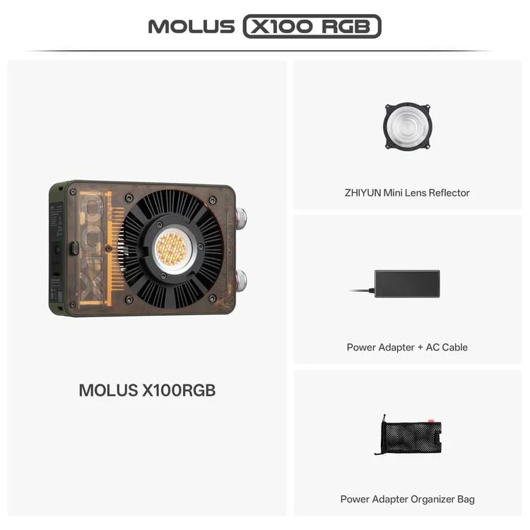 Zhiyun Molus X100RGB 100W COB Taşınabilir  LED Işık