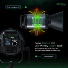 PATONA Premium COB-300 Bi Color APRC Video Işığı