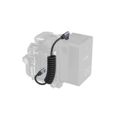 SmallRig 4792 USB-C (Düz) - USB-C (Açılı) Sarmal Veri Kablosu