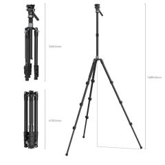 SmallRig 4221 Karbon Seyahat Video Tripod