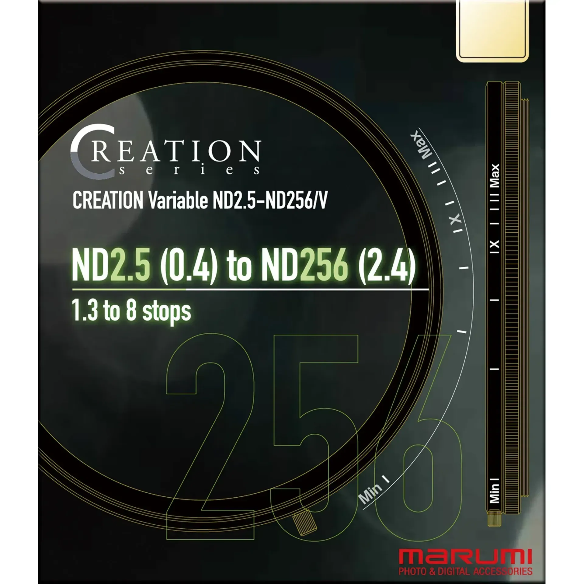 Marumi CREATION Variable ND2.5-ND256/V 82 mm