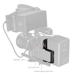 SmallRig 5228 V-Mount Akü Montaj Plakası