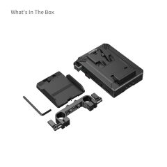 SmallRig 5226 V-Mount Pil Montaj Plakası Kiti 15 mm LWS Rob Borulu
