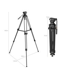 SmallRig AD-80S 5111 Profesyonel Video  Tipi Tripod Kiti