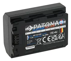 Patona NP-FZ100  USB-C  Platinum Batarya Sony için